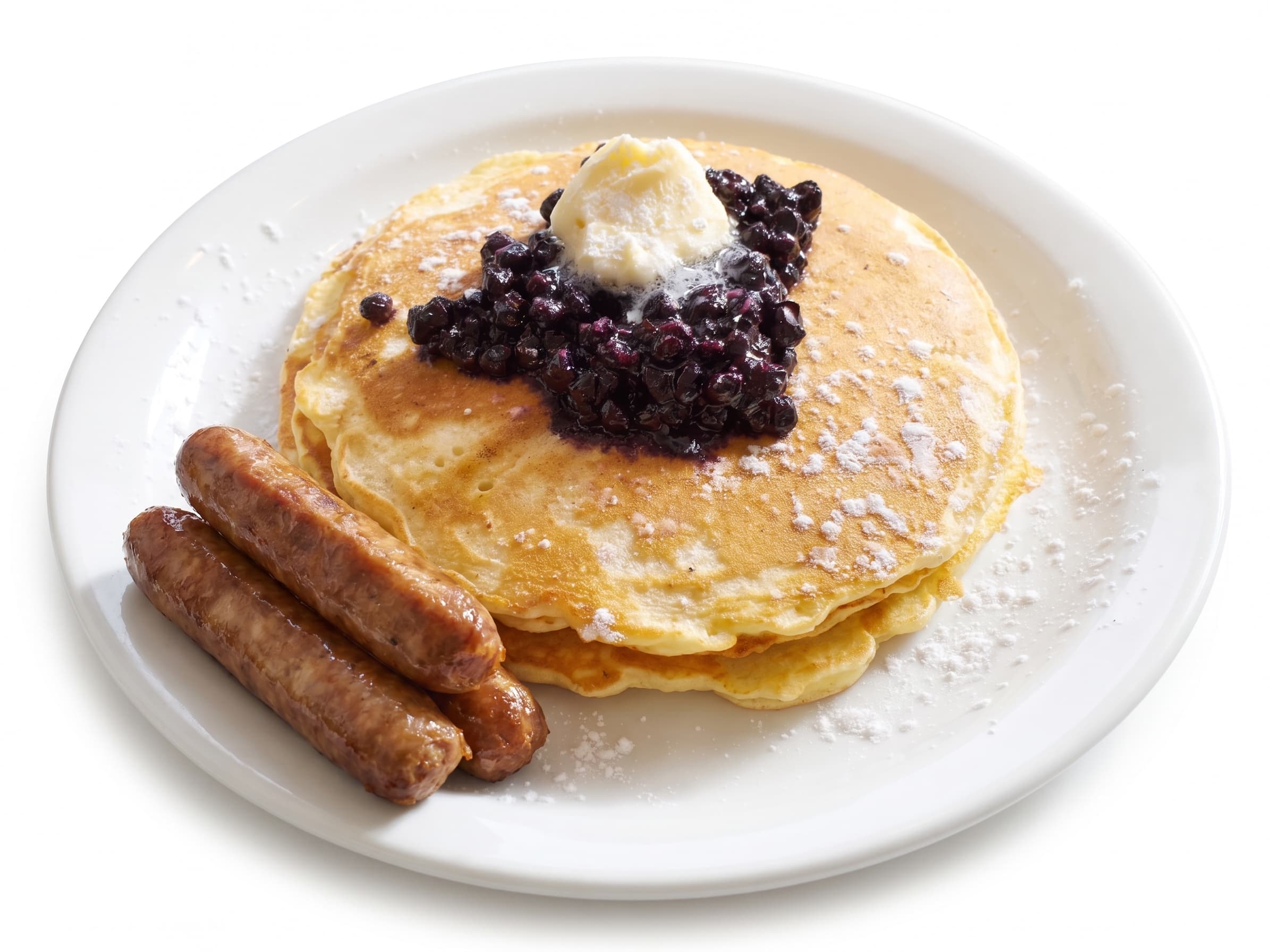 Blueberry Pancakes after