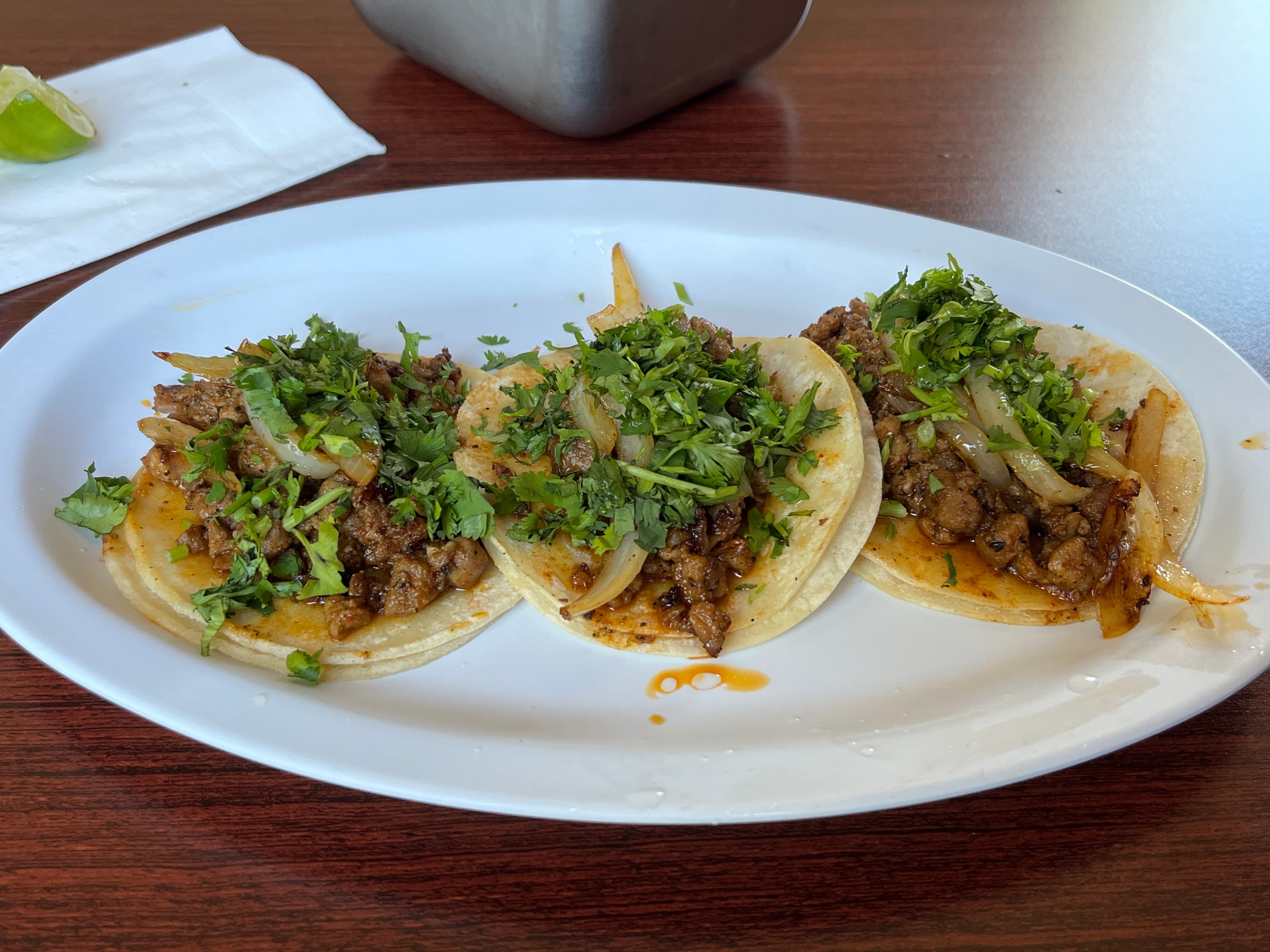 Street Tacos before